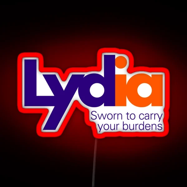 Lydia S Courier Service Fedex Logo Parody RGB Neon Sign