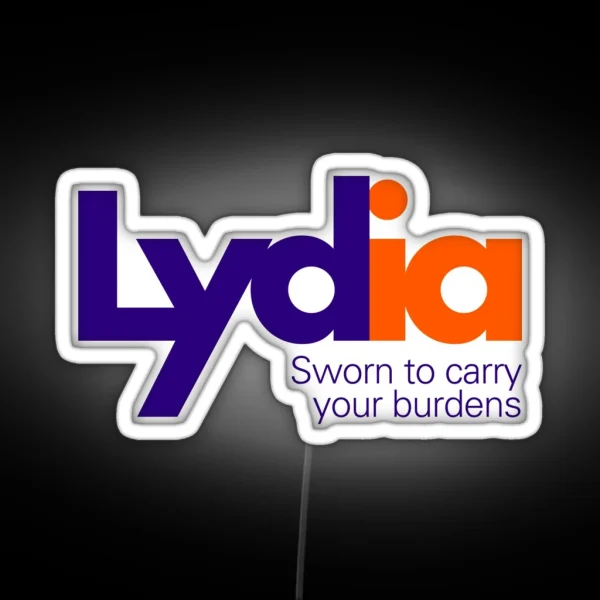 Lydia S Courier Service Fedex Logo Parody RGB Neon Sign