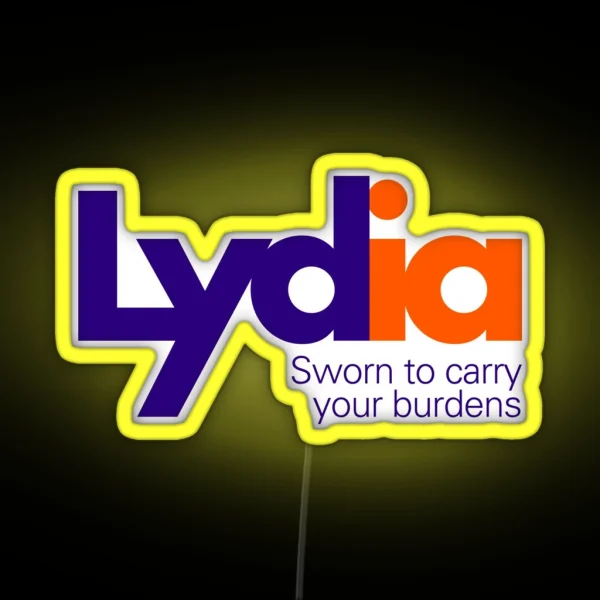 Lydia S Courier Service Fedex Logo Parody RGB Neon Sign