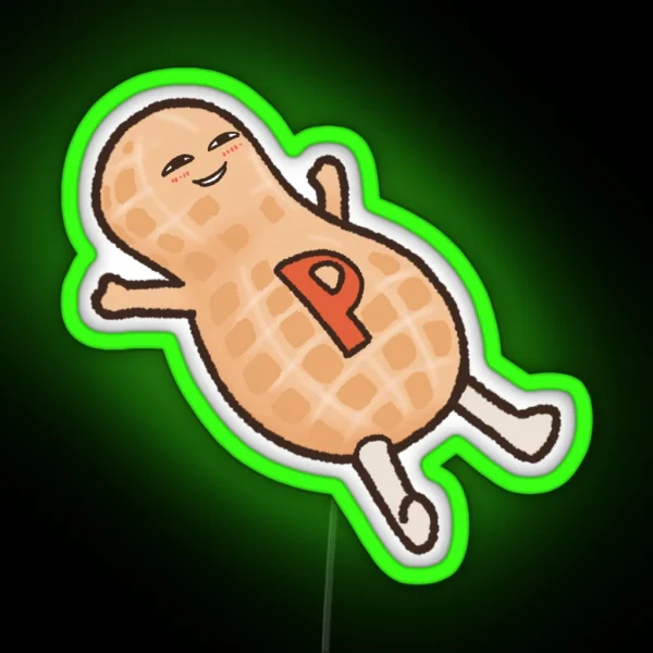 Lying Peanut RGB Neon Sign