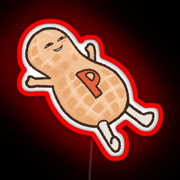 Lying Peanut RGB Neon Sign