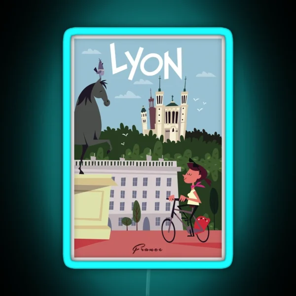 Lyon Poster RGB Neon Sign