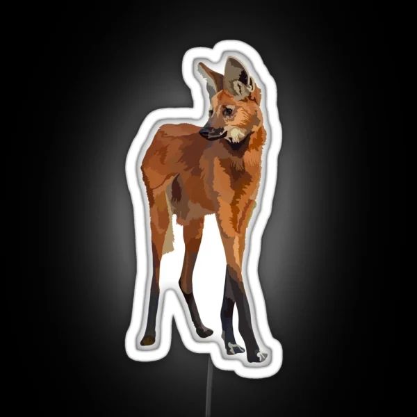 M Is For Maned Wolf RGB Neon Sign