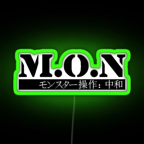 M O N Monster Ops Neutralization Monster Musume RGB Neon Sign