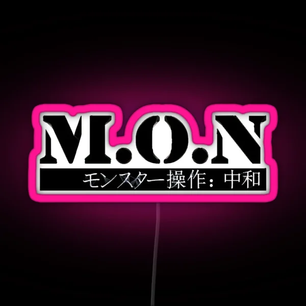 M O N Monster Ops Neutralization Monster Musume RGB Neon Sign