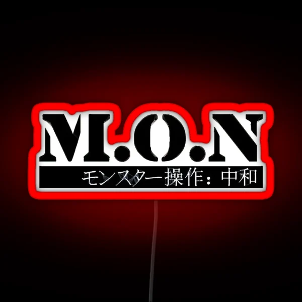 M O N Monster Ops Neutralization Monster Musume RGB Neon Sign