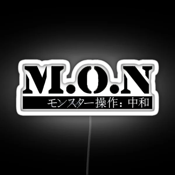 M O N Monster Ops Neutralization Monster Musume RGB Neon Sign