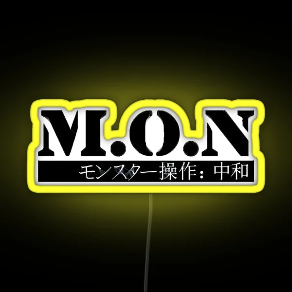 M O N Monster Ops Neutralization Monster Musume RGB Neon Sign