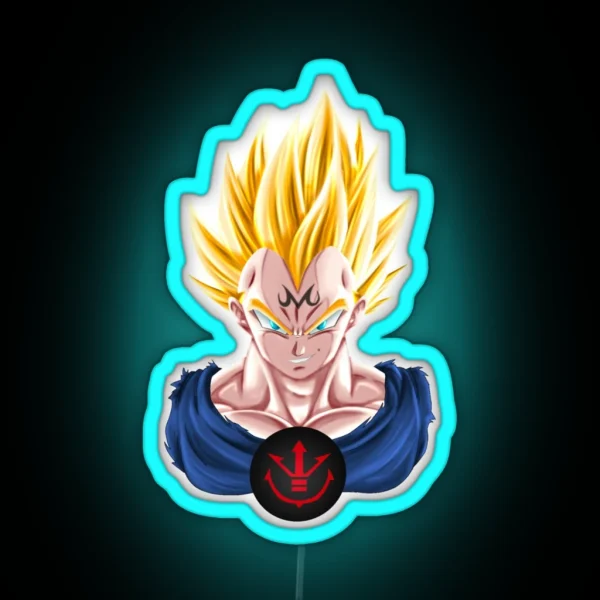 M Vegeta Perfect Gift RGB Neon Sign