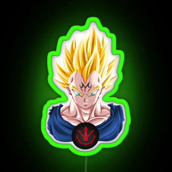 M Vegeta Perfect Gift RGB Neon Sign