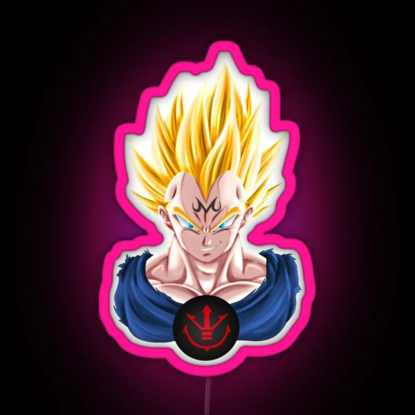 M Vegeta Perfect Gift RGB Neon Sign