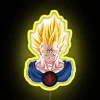 Vegeta RGB Neon Sign - Perfect Gift for Dragon Ball Z Fans in Yellow