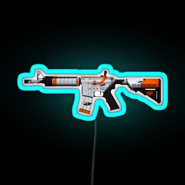 M4A4 Asiimov RGB Neon Sign