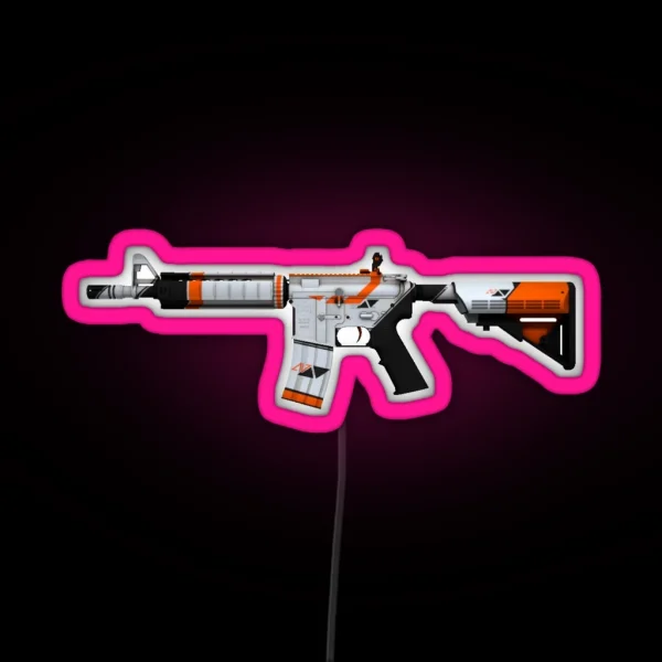 M4A4 Asiimov RGB Neon Sign