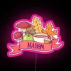 mabon wheel of the year rgb neon sign vibrant pink pagan sabbat seasonal celebrations