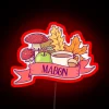 'mabon wheel of the year rgb neon sign design'