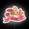 Mabon Wheel of the Year - Vibrant RGB Neon Sign with White Color