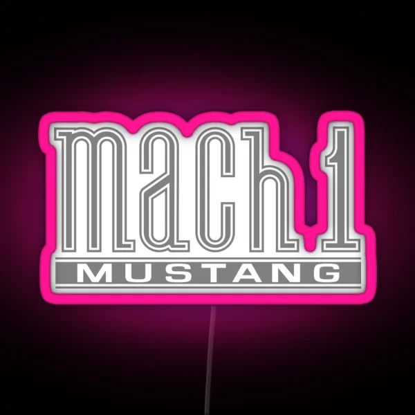 Mach 1 Clean RGB Neon Sign