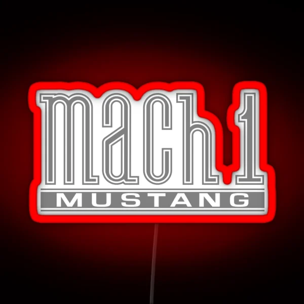 Mach 1 Clean RGB Neon Sign