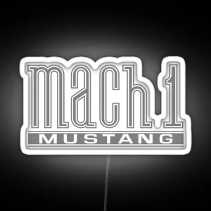 Mach 1 Clean RGB Neon Sign