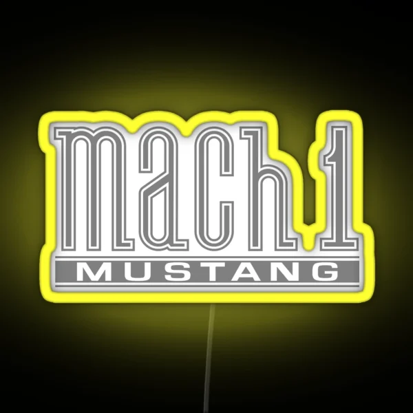 Mach 1 Clean RGB Neon Sign