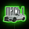 2023 Mach-1 Mustang GT 5.0L V8 Performance Car in Fighter Jet Gray with RGB Neon Sign