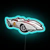 mach five rgb neon sign blue