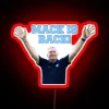 MACK IS BACK neon sign with vibrant RGB lighting - perfect for advertising or store reopening.