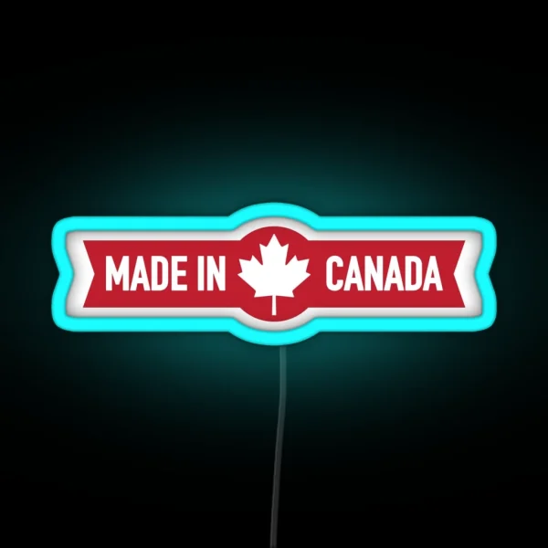 Made In Canada RGB Neon Sign
