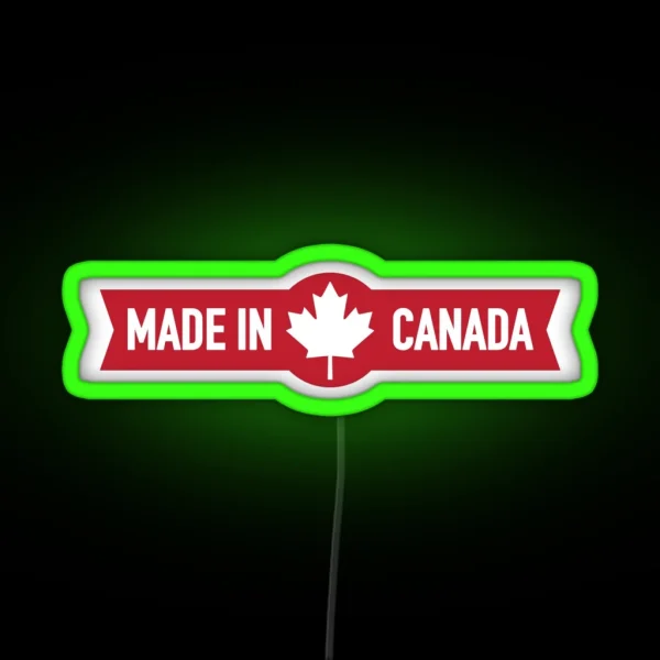 Made In Canada RGB Neon Sign