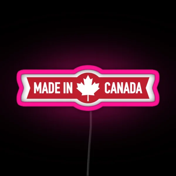 Made In Canada RGB Neon Sign