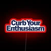 Curb Your Enthusiasm neon sign with RGB lighting - red version.