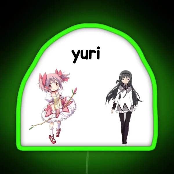 Madohomu Yuri RGB Neon Sign