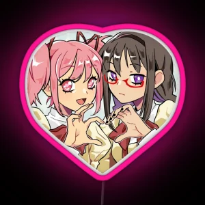 Madoka And Himura RGB Neon Sign