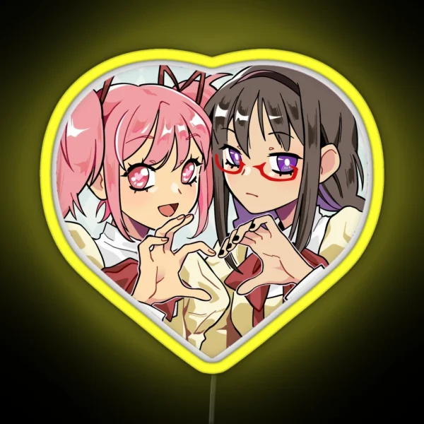 Madoka And Himura RGB Neon Sign