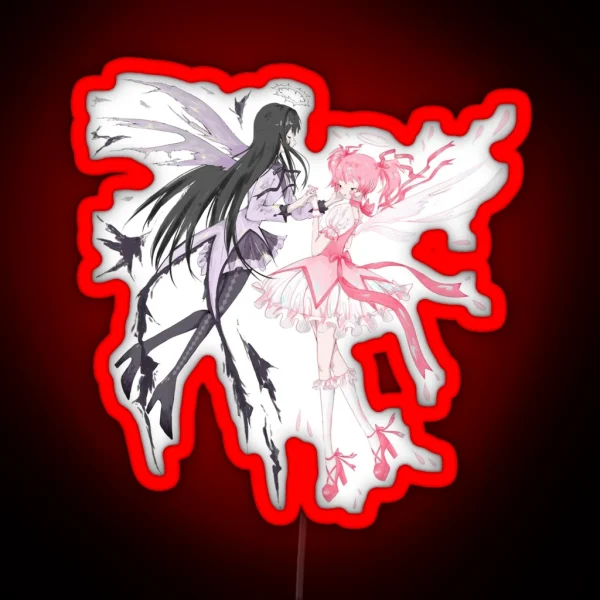 Madoka And Homura RGB Neon Sign