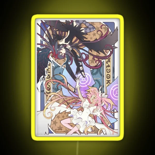 Madoka And Homura RGB Neon Sign