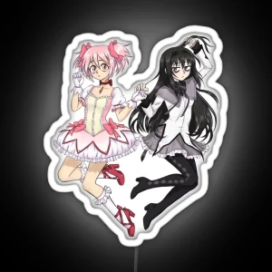 Madoka And Homura RGB Neon Sign