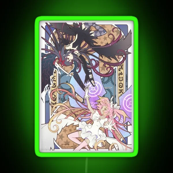 Madoka Homura Art RGB Neon Sign