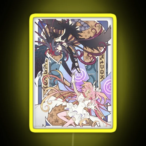 Madoka Homura Art RGB Neon Sign