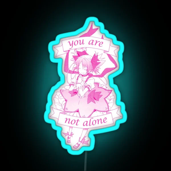 Madoka Kaname Magica No Bg RGB Neon Sign
