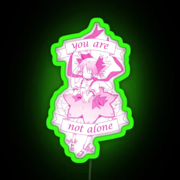 Madoka Kaname Magica No Bg RGB Neon Sign