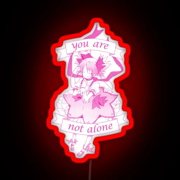 Madoka Kaname Magica No Bg RGB Neon Sign