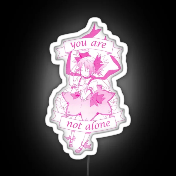 Madoka Kaname Magica No Bg RGB Neon Sign