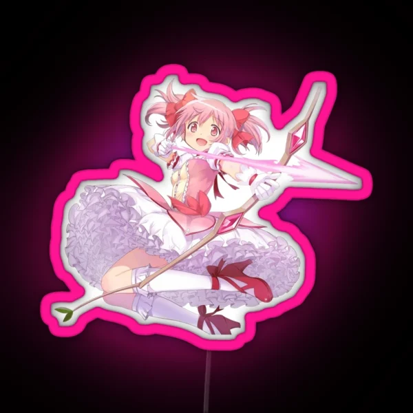 Madoka Kaname Puella Magi Madoka Magica RGB Neon Sign
