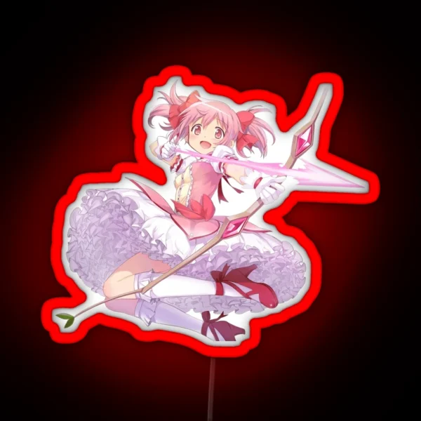 Madoka Kaname Puella Magi Madoka Magica RGB Neon Sign