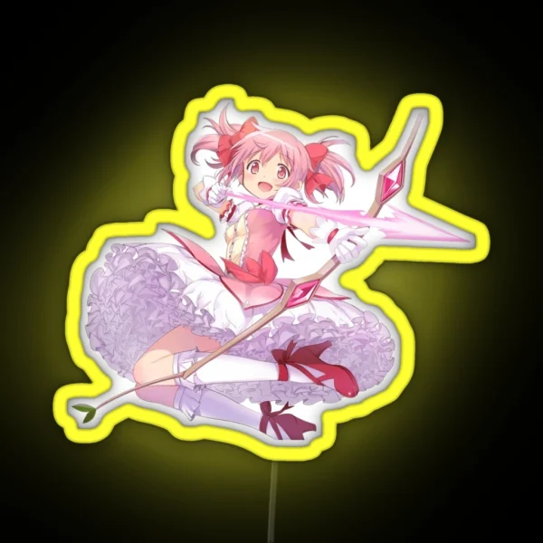 Madoka Kaname Puella Magi Madoka Magica RGB Neon Sign