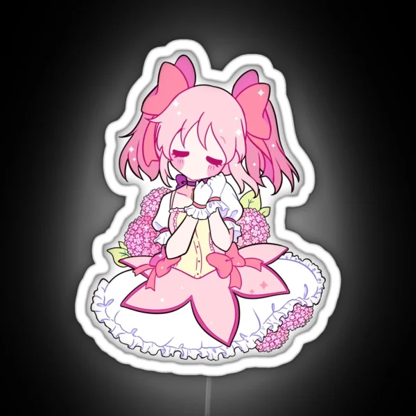 Madoka Magica Fanart RGB Neon Sign