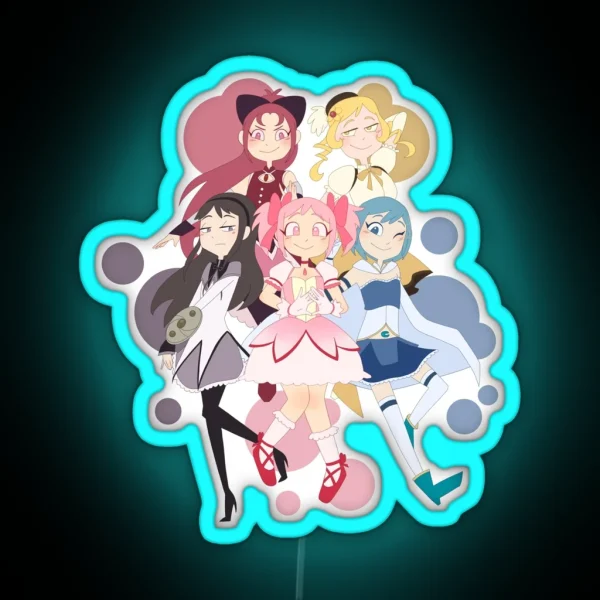 Madoka Magica Puella Magi Madoka Magica RGB Neon Sign
