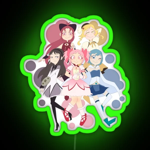 Madoka Magica Puella Magi Madoka Magica RGB Neon Sign